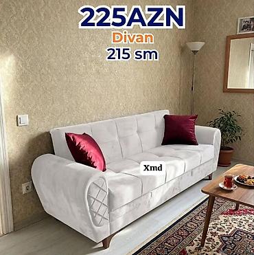 Divan – 215 sm Qiymət: 225 AZN (şəkildə göstərilib) - Üç nəfərlik