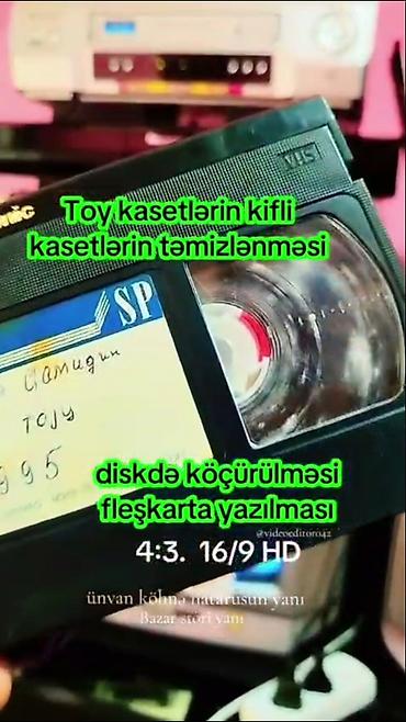 paltaryuyan masin temiri: VHS toy kasetlərinin xidmətləri - Kiflənmiş və tozlanmış VHS toy — 1