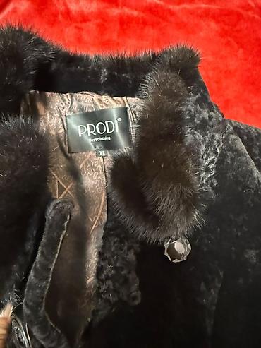 змеиная кожа питона: Пальто, Зима, Каракуль, По колено, С поясом, XL — 3