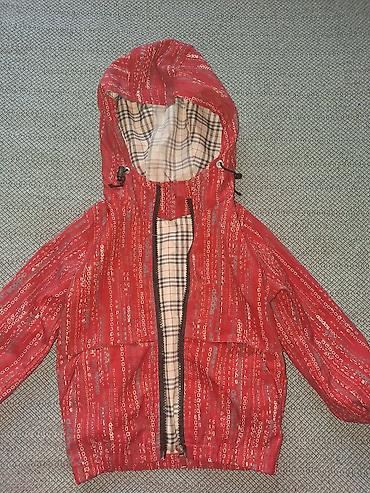 usag geyimi: Uşaq üçün qırmızı küləkkeçirməz jaket - Rəng: qırmızı, gümüşü — 1