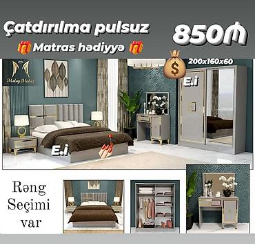 Yataq otağı dəsti rəng seçimi var