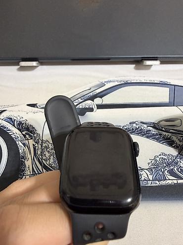 Smart saatlar: Apple watch 7 nike edition (Midnight). 41mm 84% pil. Hərşeyi işləyir — 7