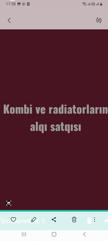 kombi satiram: Kombi alqı satqısı