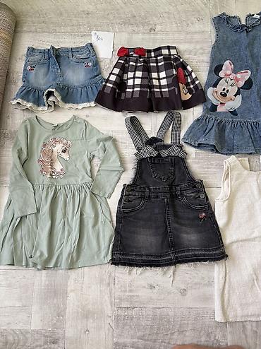 termo farmerice: Paket garderobe za devojcicu velicina 4,ocuvano Zara,Beba — 9