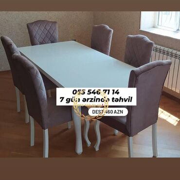 Divanlar: Qonaq otağı üçün, Yeni, 6 stul