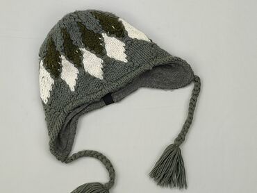 szara czapka zimowa: Czapka, One size, stan - Dobry