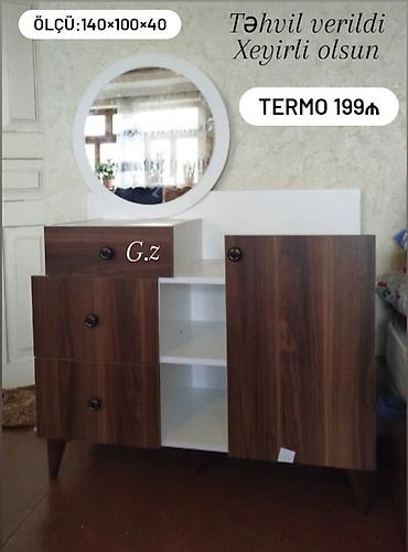 женский туалетный столик: Termo makyaj/stolüstü konsol dəsti Ölçü: 140 × 100 × 40 sm Qiymət — 1