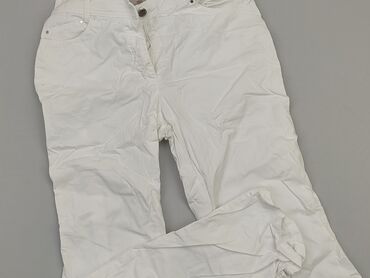 elegancką bluzki do białych spodni: Spodnie materiałowe, S, stan - Bardzo dobry