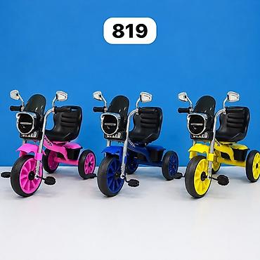 Velosipedlər: Uşaq üçtəkərli velosiped – model 819 - Dizayn: Moto-üslublu qabaq — 4