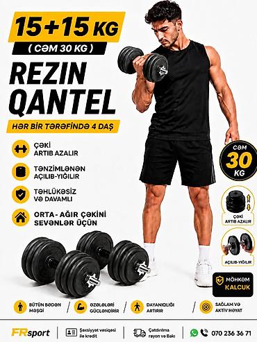 Rezin Qantellər, Çəki: 15 kq, Yeni lalafo.az -da Rezin Qantellər, Çəki: 15 kq, Yeni