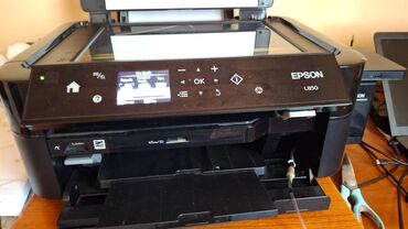 kompüterlər 2 ci əl: Ideal vlziyyətdə epson l850 satılır skaner kopya birdə rəngli yazılım