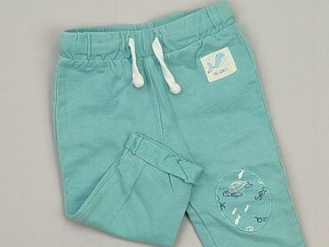 turkusowe spodnie: Sweatpants, So cute, 6-9 months, condition - Good