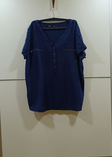 XL (EU 42), Viscose, Single-colored, color - Light blue