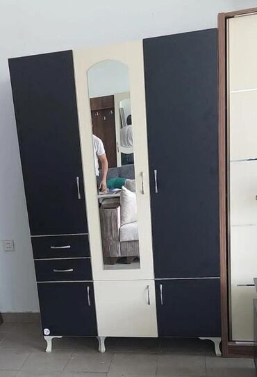 Dolablar: Yeni, Açılan, 3 qapılı Düz dolab, Qarderob, paltar dolabı, Azərbaycan — 15
