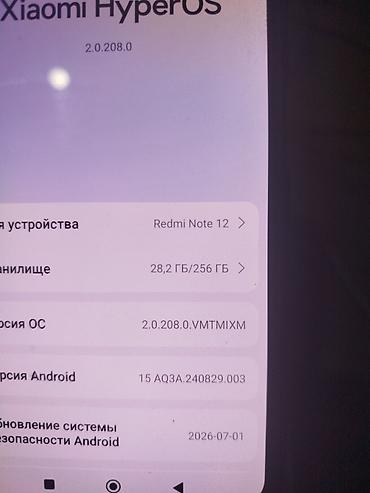 9 pro: Redmi, Redmi Note 12, Б/у, 256 ГБ, цвет - Голубой, eSIM — 2