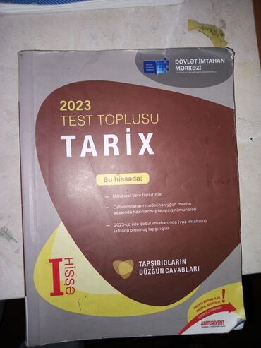 dim tarix test toplusu pdf 2023: Məhsul: “2023 Test Toplusu – Tarix (I hissə)” Nəşriyyat: Dövlət