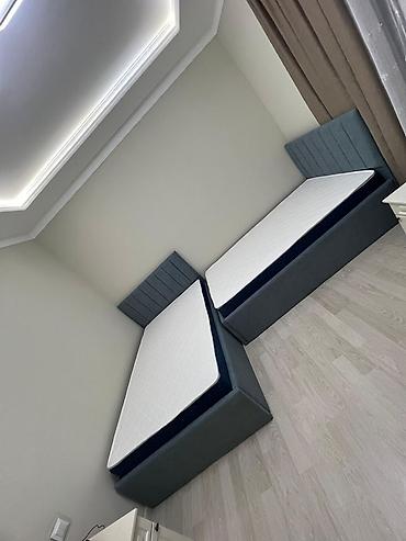 полуторные кровати: Полутороспальная кровать, Материал каркаса: Металл, Новый, длина - 200 см, Ширина: 120 см — 2