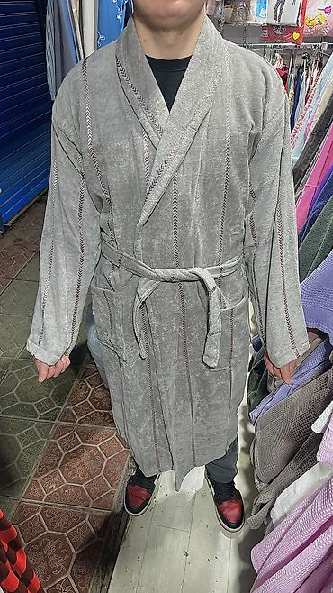 Домашние костюмы: Мужской банный халат ✨ 💯 хлопок | M L XL 2XL 3XL 4XL 0-2500 сом — 12