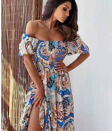 eldo design: Haliina boho,duga sa šarenim printom, lepršava. - Gornji deo — 3