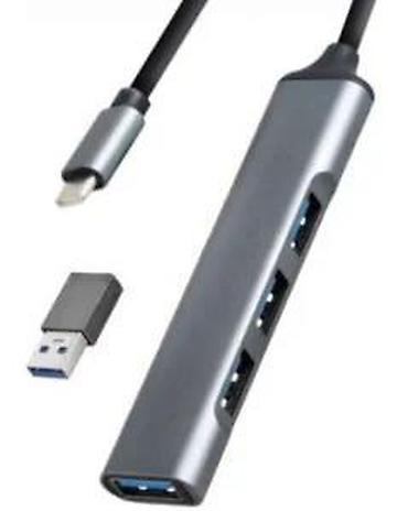 Druga oprema za računare i laptopove: Gembird UHB-U3P4-05 – 4-portni USB hub (USB‑C + USB‑A 3.0) - — 13