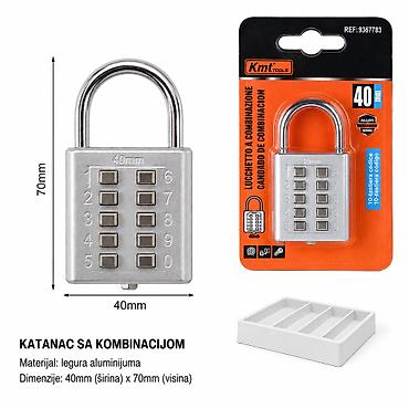 KMT 10 aparat za moka kafu kombinaciona brava 9367783 Katanac sa