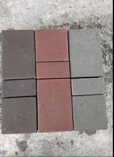 Брусчатка кирпич: Тротуарная плитка вибропрессованная, форма «кирпич». - Материал — 8