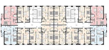 байхан: 1 комната, 53 м², Пишпек Элитка, 6 этаж, ПСО (под самоотделку) — 3