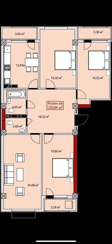 продается автомойка: 4 комнаты, 126 м², Элитка, 11 этаж, Дизайнерский ремонт