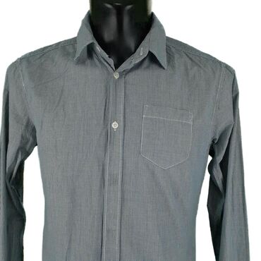 Košulje: Košulja Na duge rukave, M (EU 50), bоја - Tamnoplava, Pamuk — 5