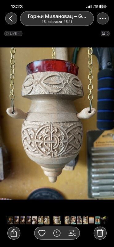 Sveće i svećnjaci: Svećnjak, bоја - Braon, Novo — 4