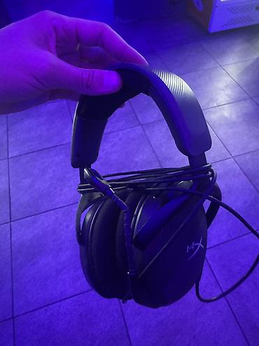 Видеоигры и приставки: Проводные полноразмерные наушники, HyperX, Б/у, цвет - Серебристый — 1