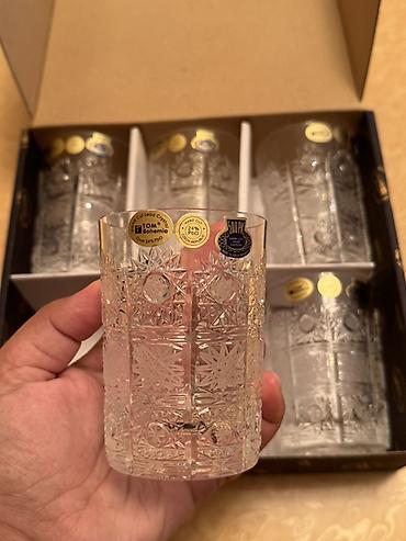gümüş stəkan: Stəkanlar, Xrustal, 6 ədədli dəst, 500 ml, Çexiya — 2