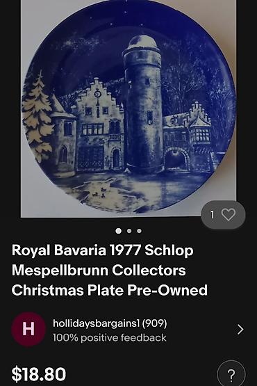 mega maxi cvece: Nov tanjit za na zid 1977g.Royal Bavaria. Nov porcelanski tanjir za — 4