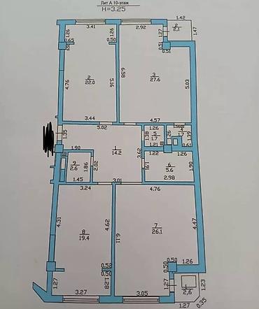 Продажа квартир: 4 комнаты, 125 м², Элитка, 10 этаж, Евроремонт at lalafo.kg — 13 Продажа квартир: 4 комнаты, 125 м², Элитка, 10 этаж, Евроремонт — 13