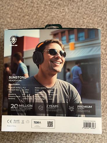 tikanlı tel: GREEN LION Sunstone Headphone - Qulaqlıq növü: over‑ear, L ölçü - — 3