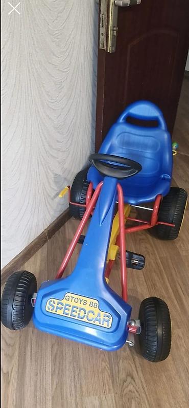 pedallı go kart: Uşaq pedal maşını – GTOYS 88 SPEEDCAR - Rənglər: mavi korpus və — 1