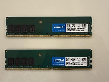 Оперативная память (RAM) для ПК: Оперативная память (RAM) для ПК Crucial, 16 ГБ, 2666 МГц, DDR4, Для ПК, Б/у — 1