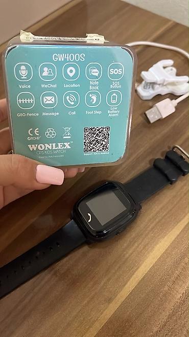 aux kabel iphone: Yeni, Smart saat, Wonlex, Sim kart, rəng - Qara — 2