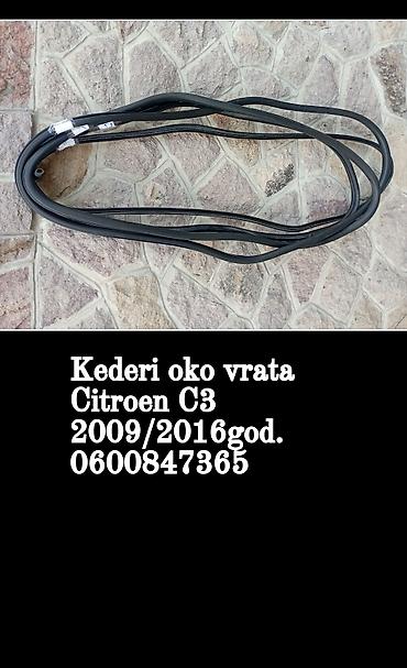 kvake: Keder guma oko vrata za Citroën C3 (modeli 2009–2016). - Originalno — 1