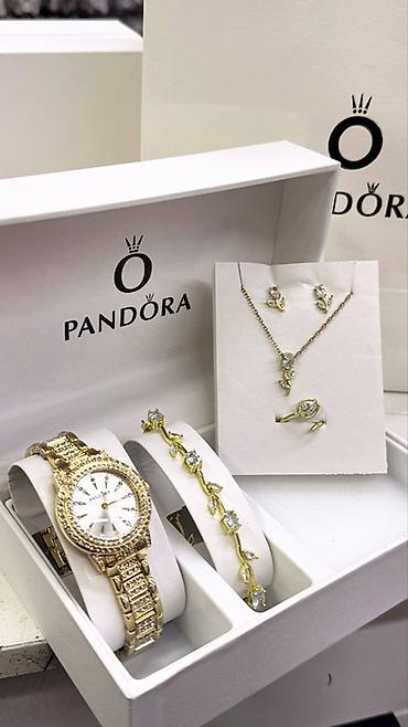 серебро наборы: Подарочный набор украшений Pandora Состав набора: - Наручные часы на — 9
