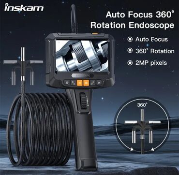 Obyektivlər və filtrləri: Endoskop. Model: INSKAM FULL HD - 360° avtomatik fırlanan çevik zond