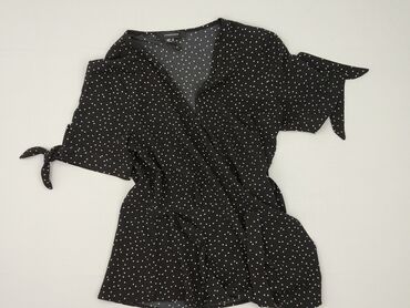 bluzki z tiulem czarne: Women's blouse, Atmosphere, size M (EU 38)