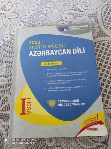5 ci sinif azərbaycan dili test toplusu cavablari: Test toplusu