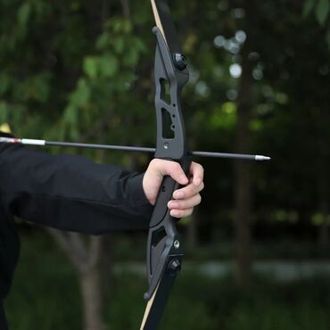 Луки и рогатки для охоты: Рекурсивный Лук 35lbs Короткая база, хлесткий выстрел. +6 стрел — 2