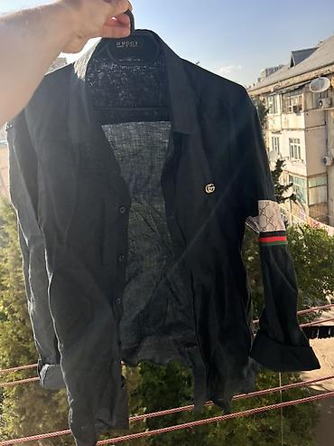 Kişi geyimləri: Köynək, Gucci, M, rəng - Qara — 1