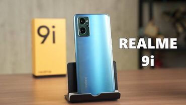 telefon apple: Realme 9i, 128 GB, rəng - Göy, Sensor, Barmaq izi, İki sim kartlı