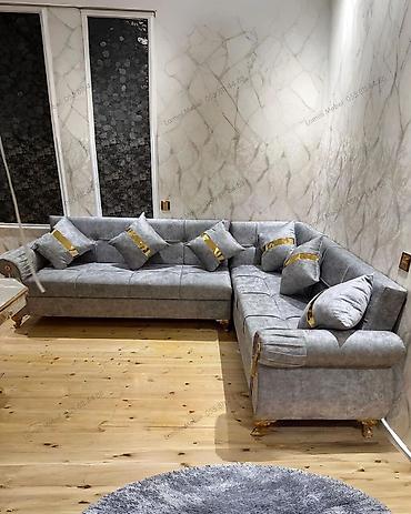 parda tul: Künc Divan Eviniz üçün geniş mebel seçimi: divanlar, dolablar — 1