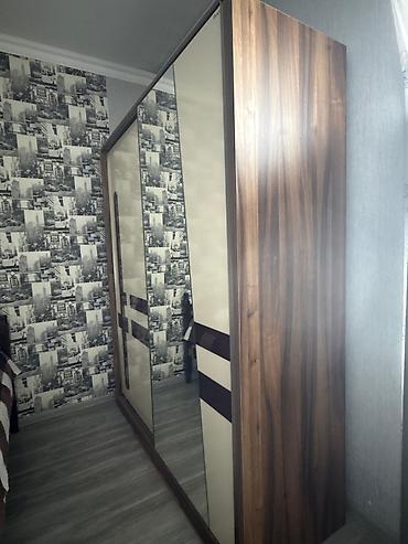 guzgu boydan: İşlənmiş, 2 qapılı, Güzgülü, Qəhvəyi, Taxta, Kupe, Düz dolab — 2