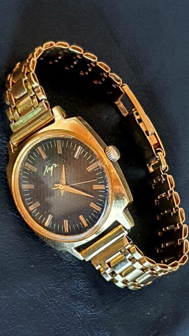 whey gold: LUÇ saatı. Qızıl suyuna salınma (AU) saat və qolbaq. Mexaniki. 1970ci