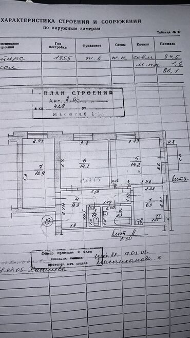 Продажа квартир: 3 комнаты, 62 м², Сталинка, 3 этаж